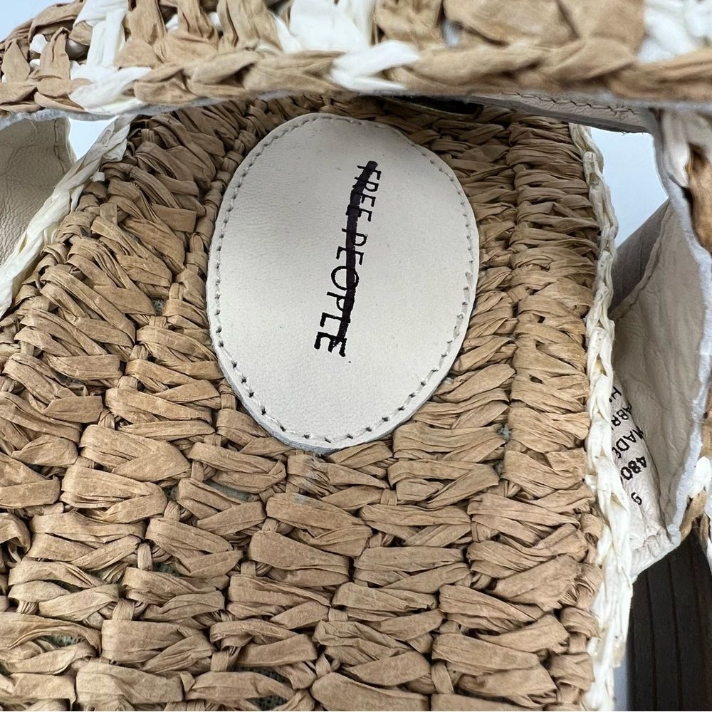 Free People Roma Raffia Sandal NEW! - Picture 5 of 7